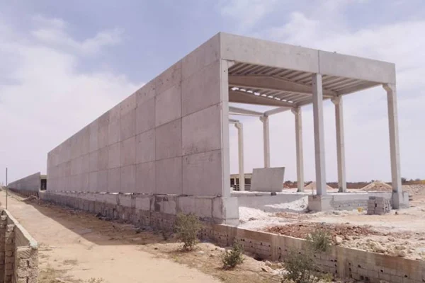مشروع إنشاء مبنى هنجر خرساني ــ صالة ألعاب